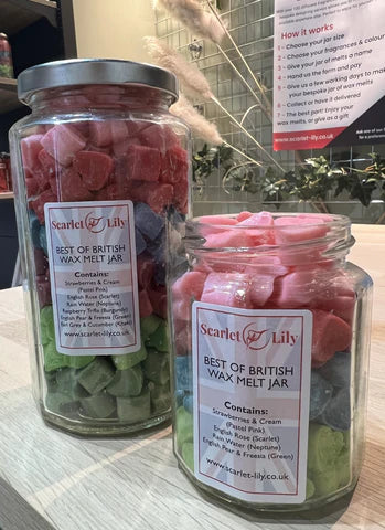 New wax melt jar in store! Our best of British mixed jar.