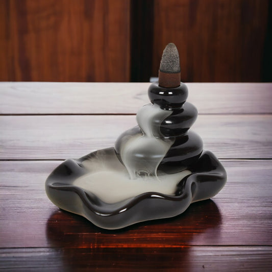 Large Pebbles Backflow Incense Burner