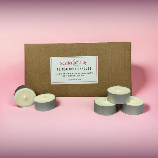 Hand Poured Natural Tealight Candles