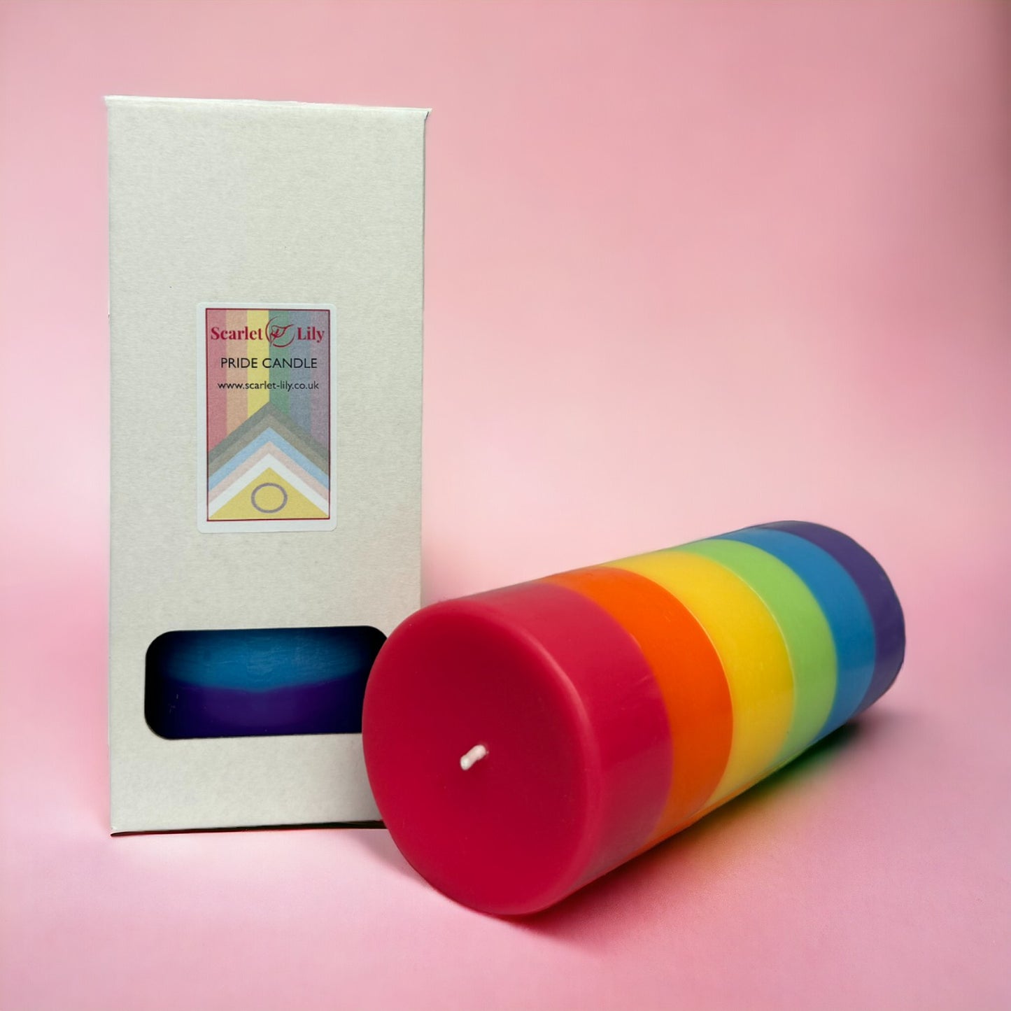 Pride Rainbow Candle