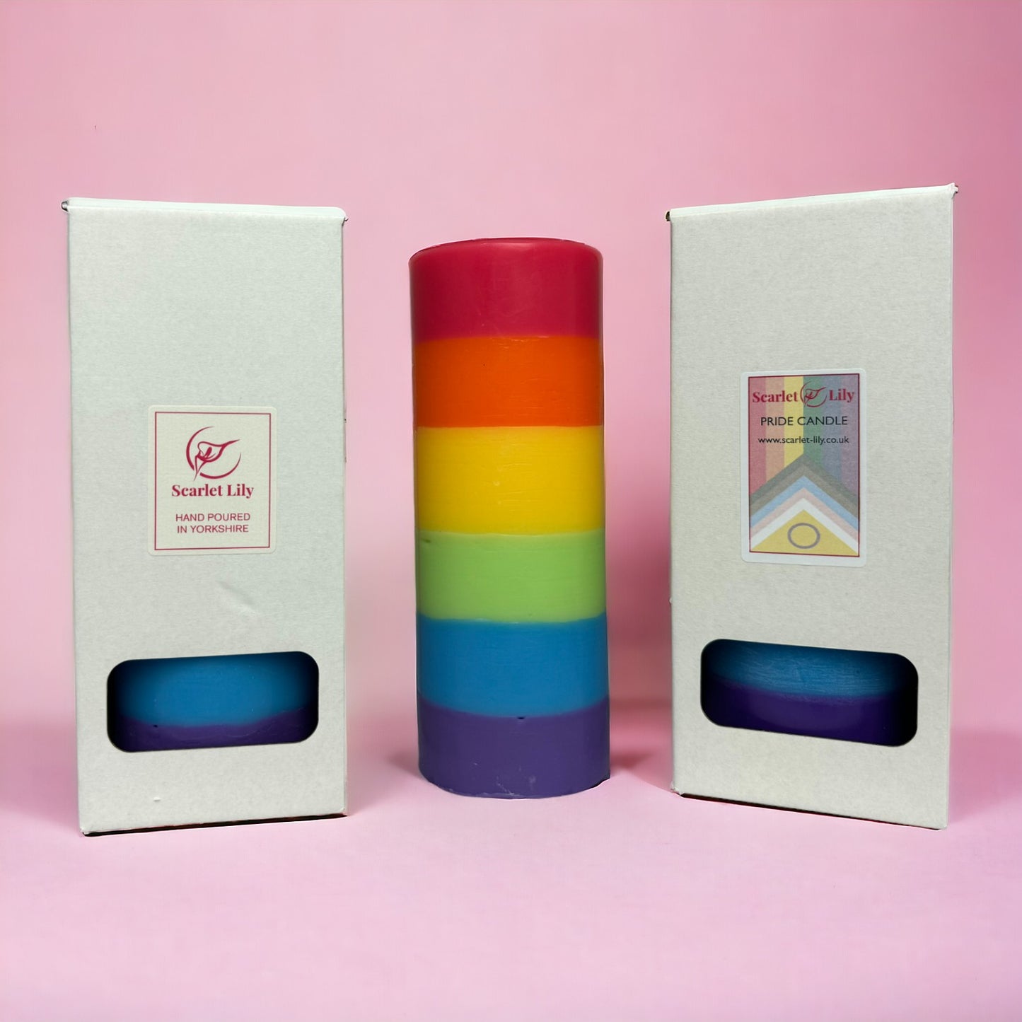 Pride Rainbow Candle