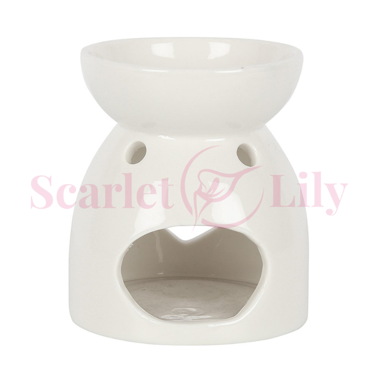 White Heart Cut Out Wax Melter