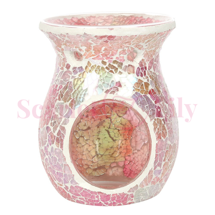 Pink Iridescent Crackle Wax Melter