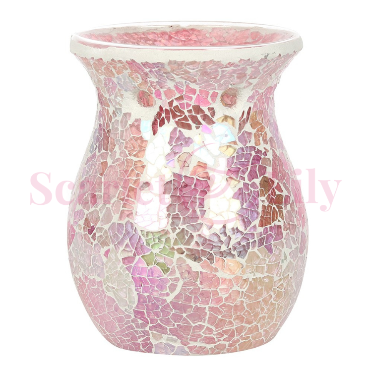Pink Iridescent Crackle Wax Melter