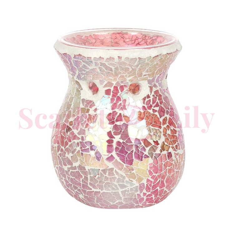 Pink Iridescent Crackle Wax Melter