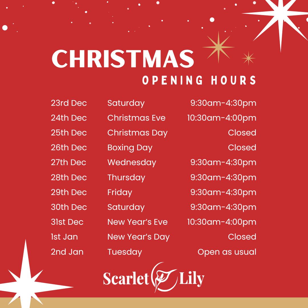 Flemingate Shop - Christmas Opening TImes