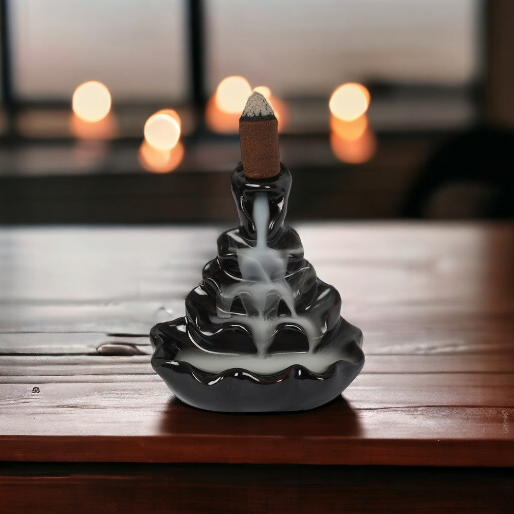 Four Tier Ripple Backflow Incense Burner