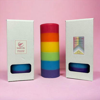 Pride Rainbow Candle