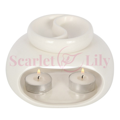 White Double Wax Melter