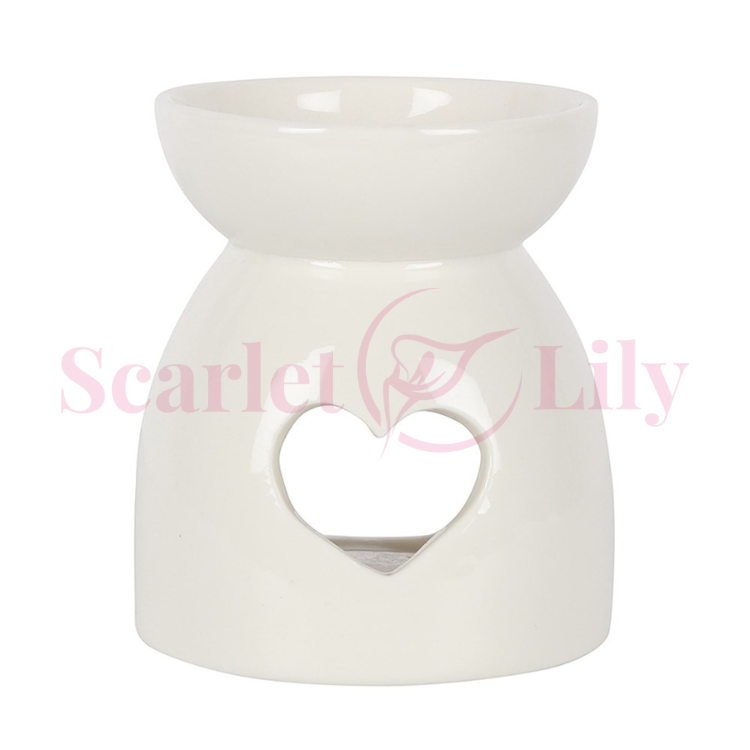 White Heart Cut Out Wax Melter