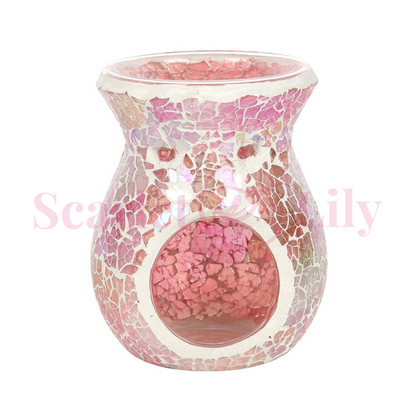 Pink Iridescent Crackle Wax Melter